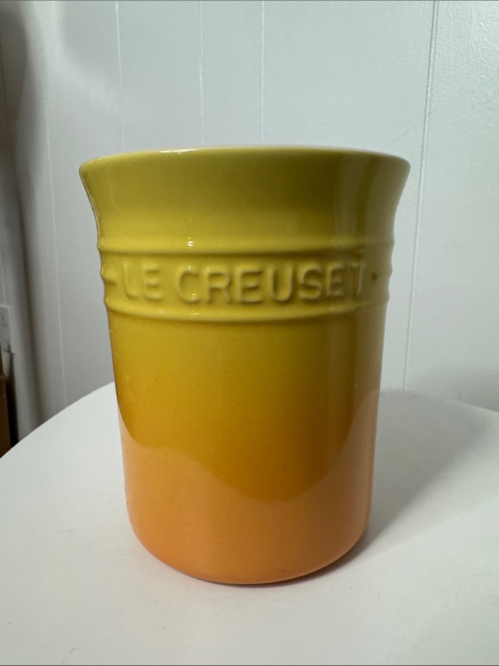 Le creuset small yellow crock